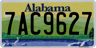 AL license plate 7AC9627