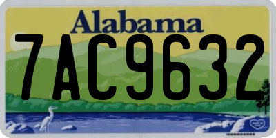 AL license plate 7AC9632