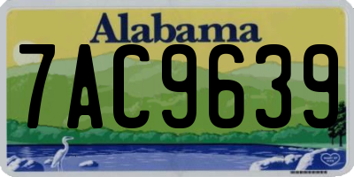 AL license plate 7AC9639