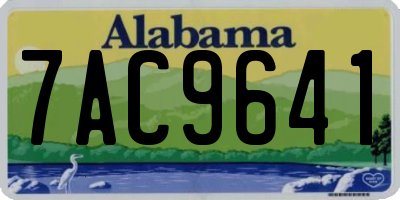AL license plate 7AC9641