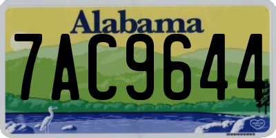 AL license plate 7AC9644