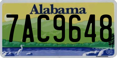AL license plate 7AC9648