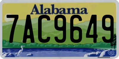 AL license plate 7AC9649