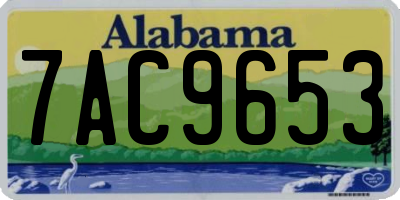 AL license plate 7AC9653
