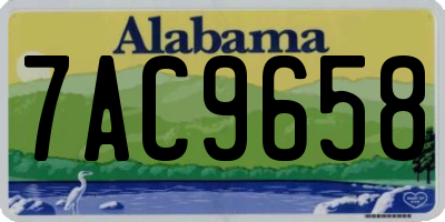 AL license plate 7AC9658