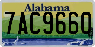 AL license plate 7AC9660