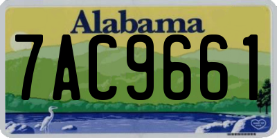 AL license plate 7AC9661