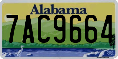 AL license plate 7AC9664