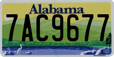 AL license plate 7AC9677