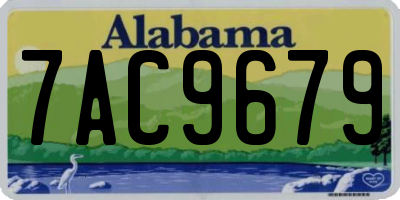 AL license plate 7AC9679