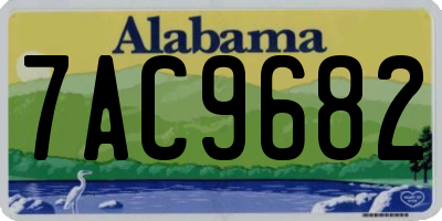 AL license plate 7AC9682