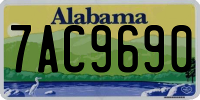AL license plate 7AC9690