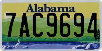 AL license plate 7AC9694