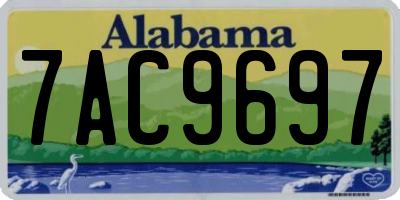 AL license plate 7AC9697