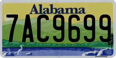 AL license plate 7AC9699