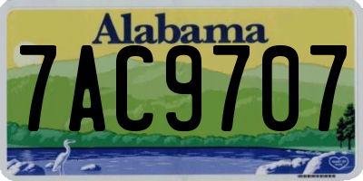AL license plate 7AC9707