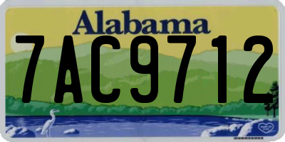 AL license plate 7AC9712