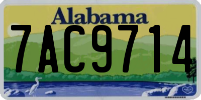 AL license plate 7AC9714