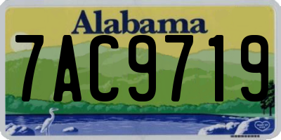 AL license plate 7AC9719