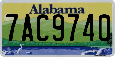 AL license plate 7AC9740