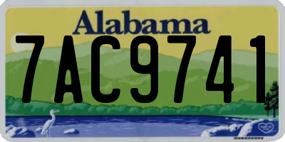 AL license plate 7AC9741