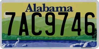 AL license plate 7AC9746