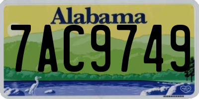AL license plate 7AC9749