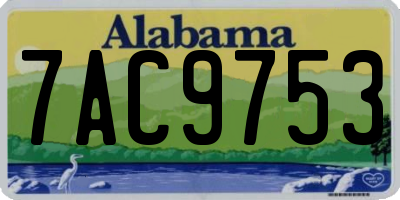AL license plate 7AC9753