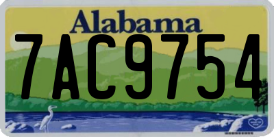 AL license plate 7AC9754