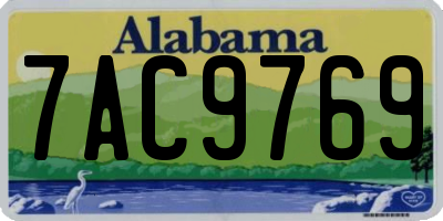 AL license plate 7AC9769