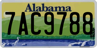 AL license plate 7AC9788