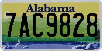 AL license plate 7AC9828