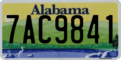 AL license plate 7AC9841