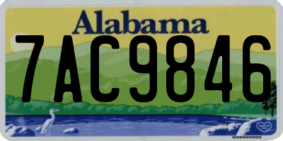AL license plate 7AC9846