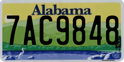 AL license plate 7AC9848