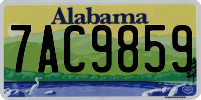 AL license plate 7AC9859