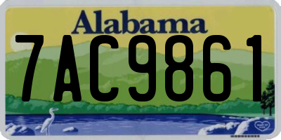 AL license plate 7AC9861