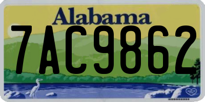 AL license plate 7AC9862