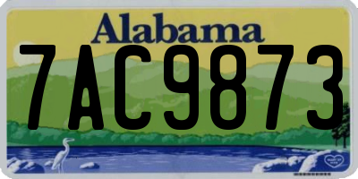 AL license plate 7AC9873