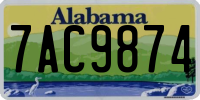 AL license plate 7AC9874