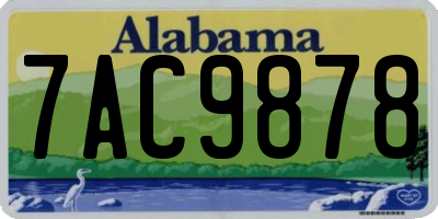 AL license plate 7AC9878