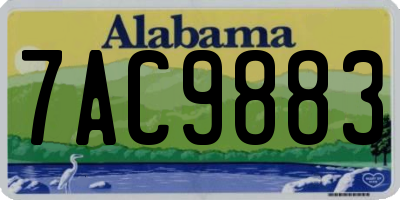AL license plate 7AC9883