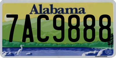 AL license plate 7AC9888