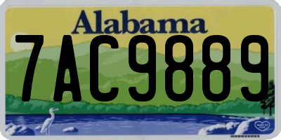 AL license plate 7AC9889
