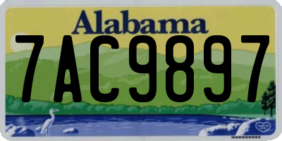 AL license plate 7AC9897