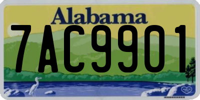 AL license plate 7AC9901