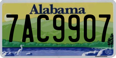 AL license plate 7AC9907