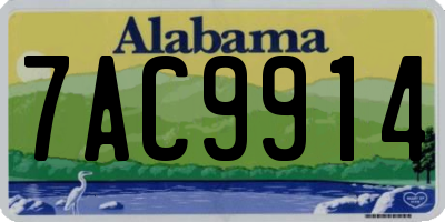 AL license plate 7AC9914
