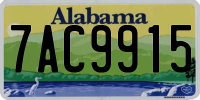 AL license plate 7AC9915