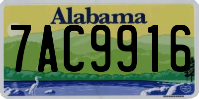 AL license plate 7AC9916